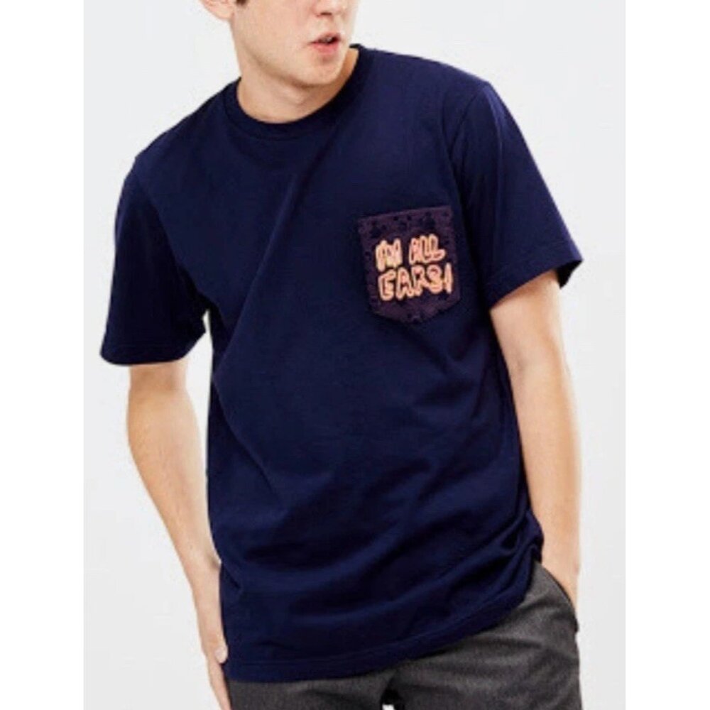 UNIQLO Men Mickey Mouse Art UT Vasya Kolotusha Navy I’m All Ears Tee T-Shirt XL